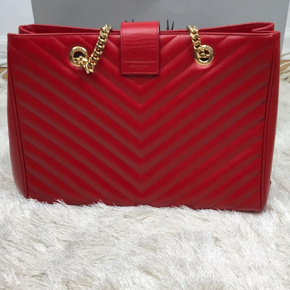 Saint Laurent Monogram Matelasse Shopper Bag Tote - Picture 5 of 8